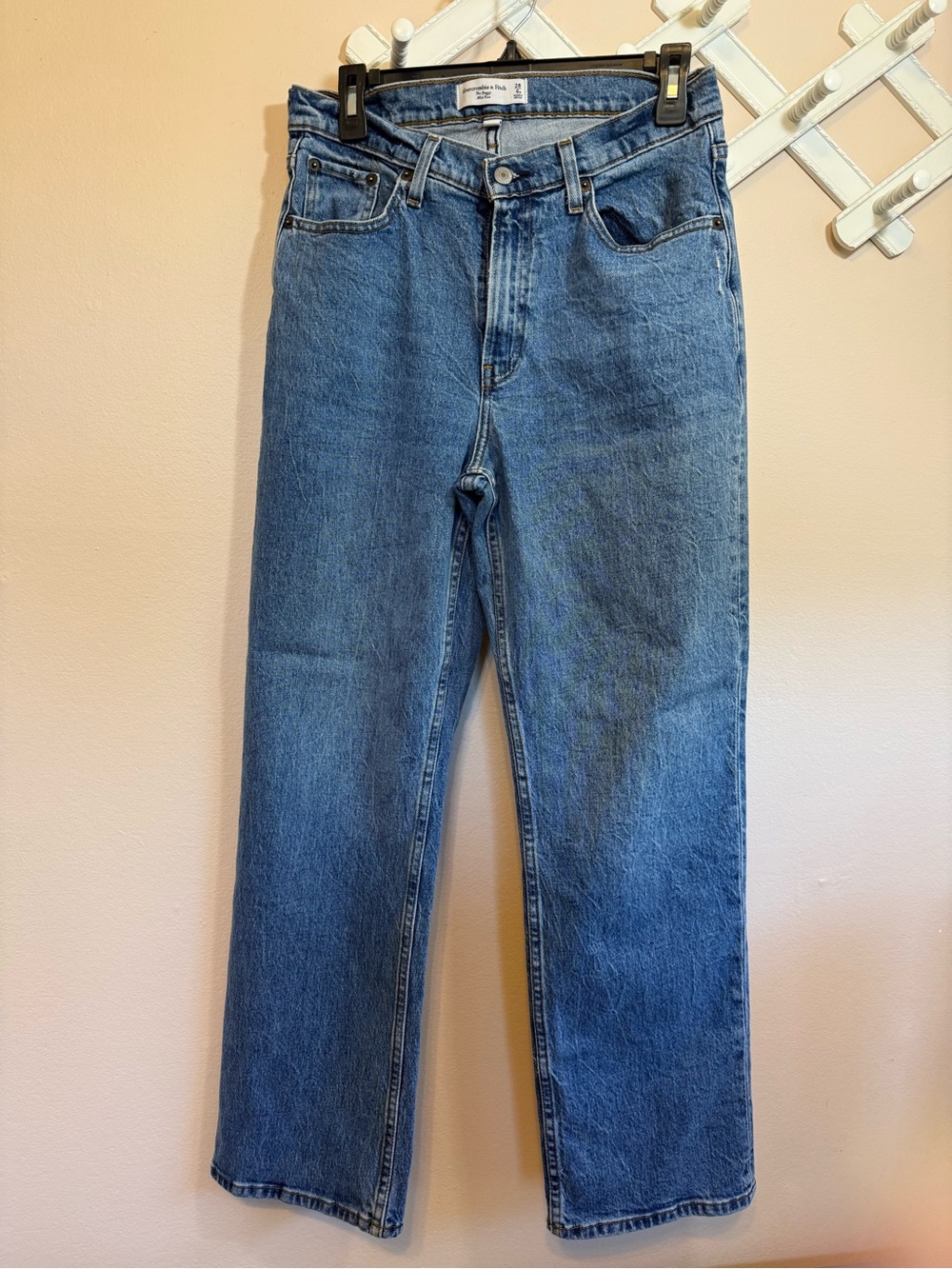 Abercrombie and Fitch Women’s Classic Straight Leg Blue Jeans